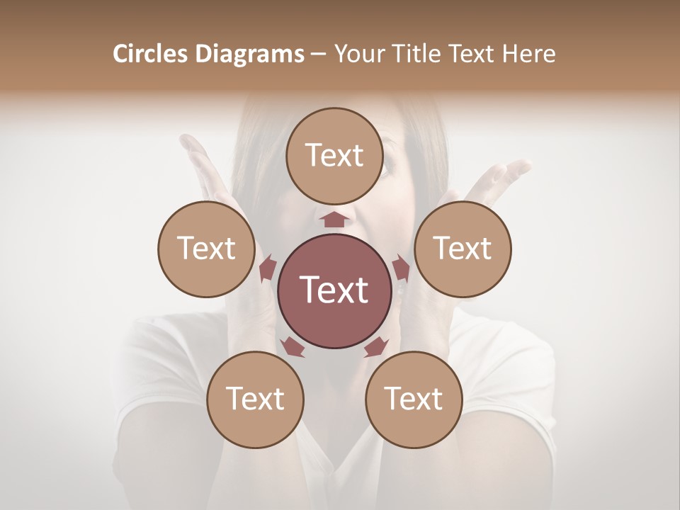 Hand Shout Amazement PowerPoint Template