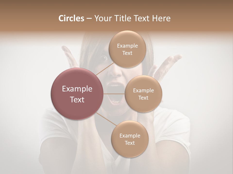 Hand Shout Amazement PowerPoint Template