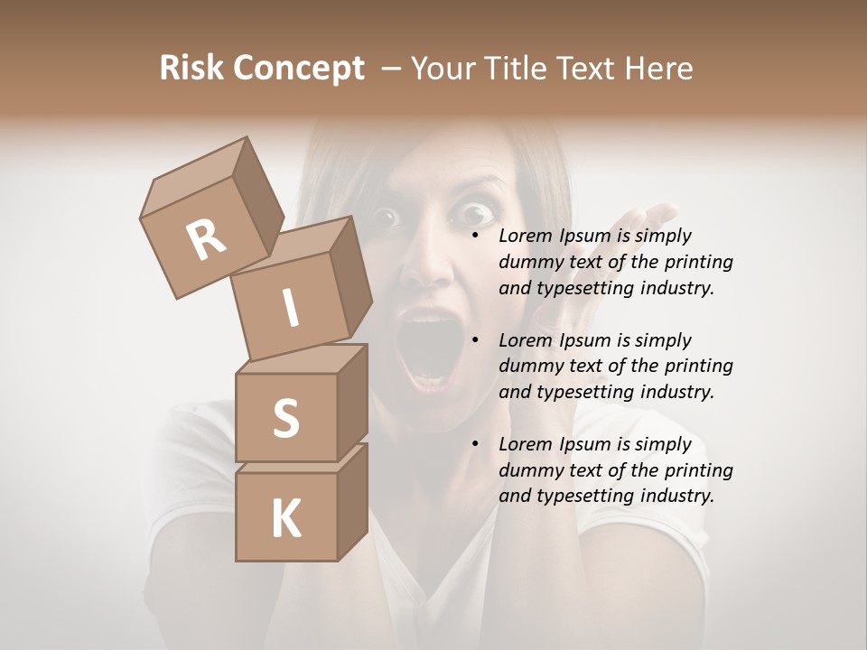 Hand Shout Amazement PowerPoint Template