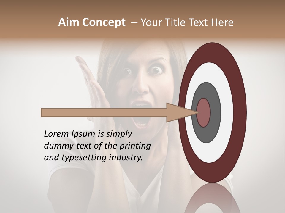 Hand Shout Amazement PowerPoint Template