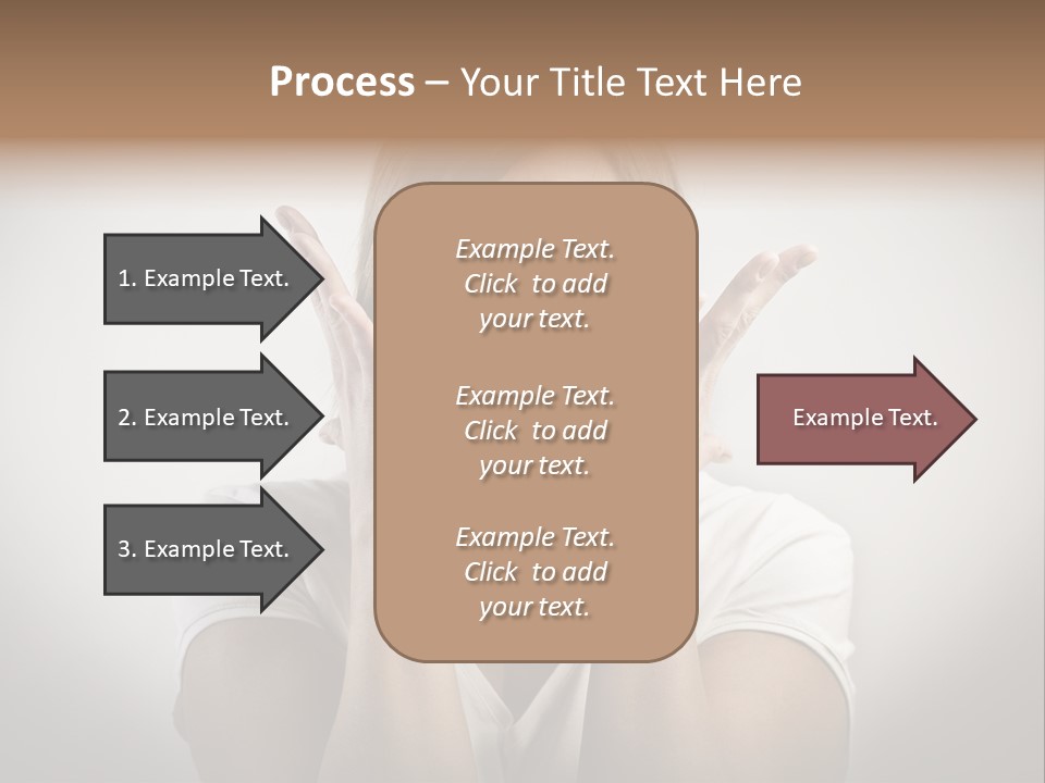 Hand Shout Amazement PowerPoint Template