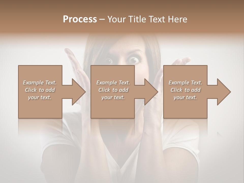 Hand Shout Amazement PowerPoint Template