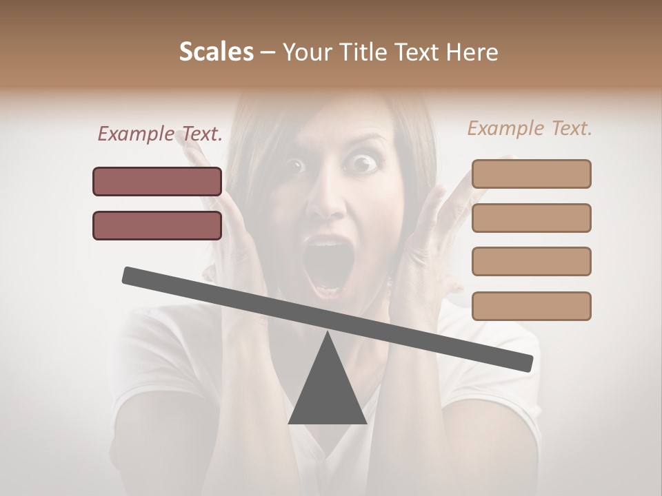 Hand Shout Amazement PowerPoint Template