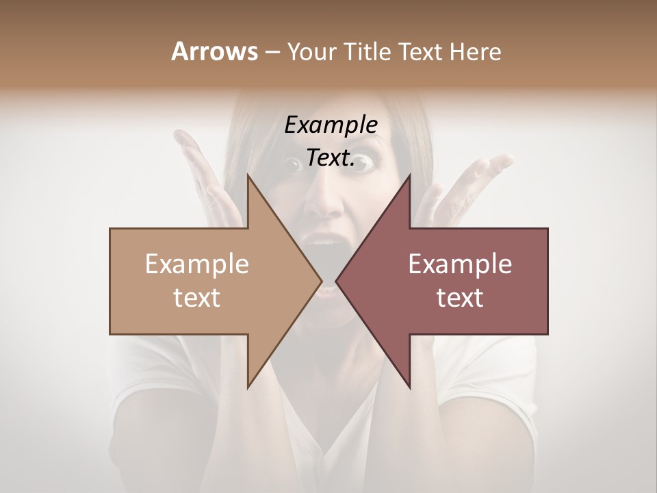Hand Shout Amazement PowerPoint Template