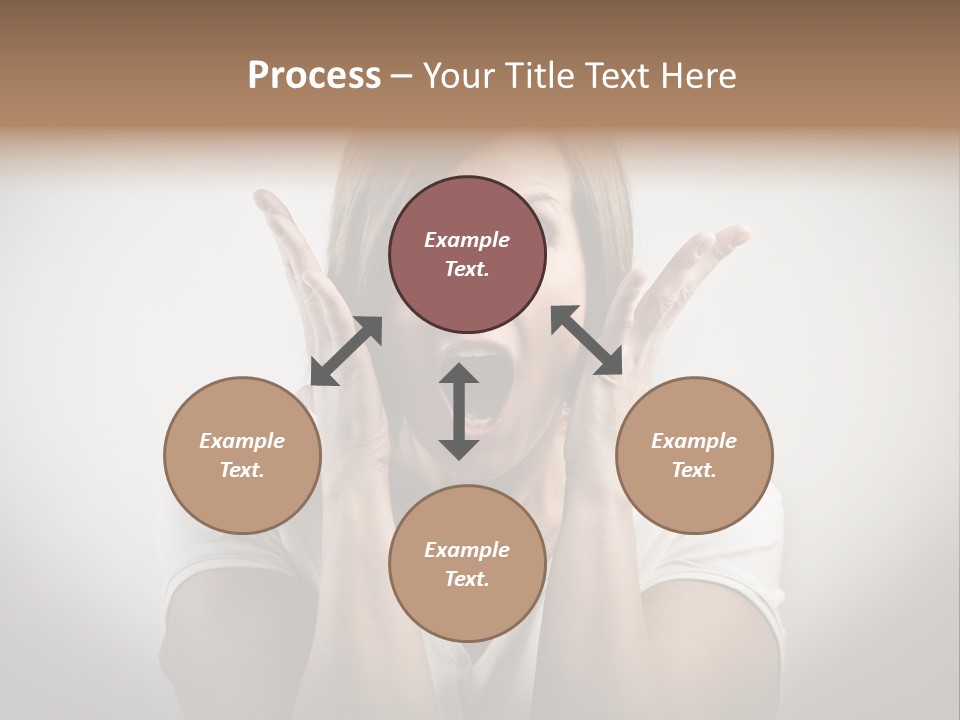 Hand Shout Amazement PowerPoint Template