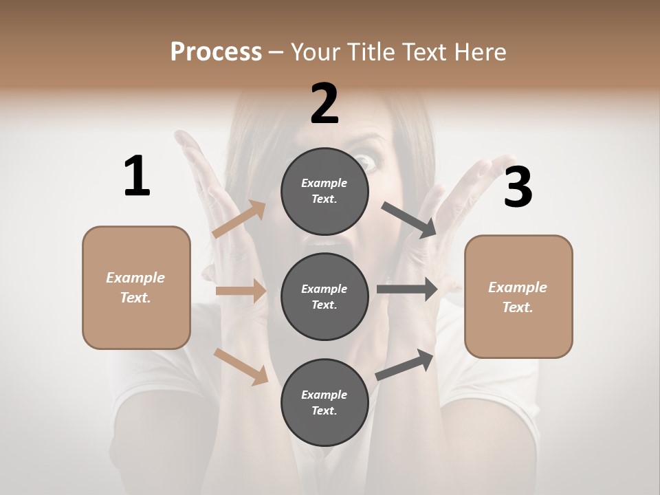 Hand Shout Amazement PowerPoint Template