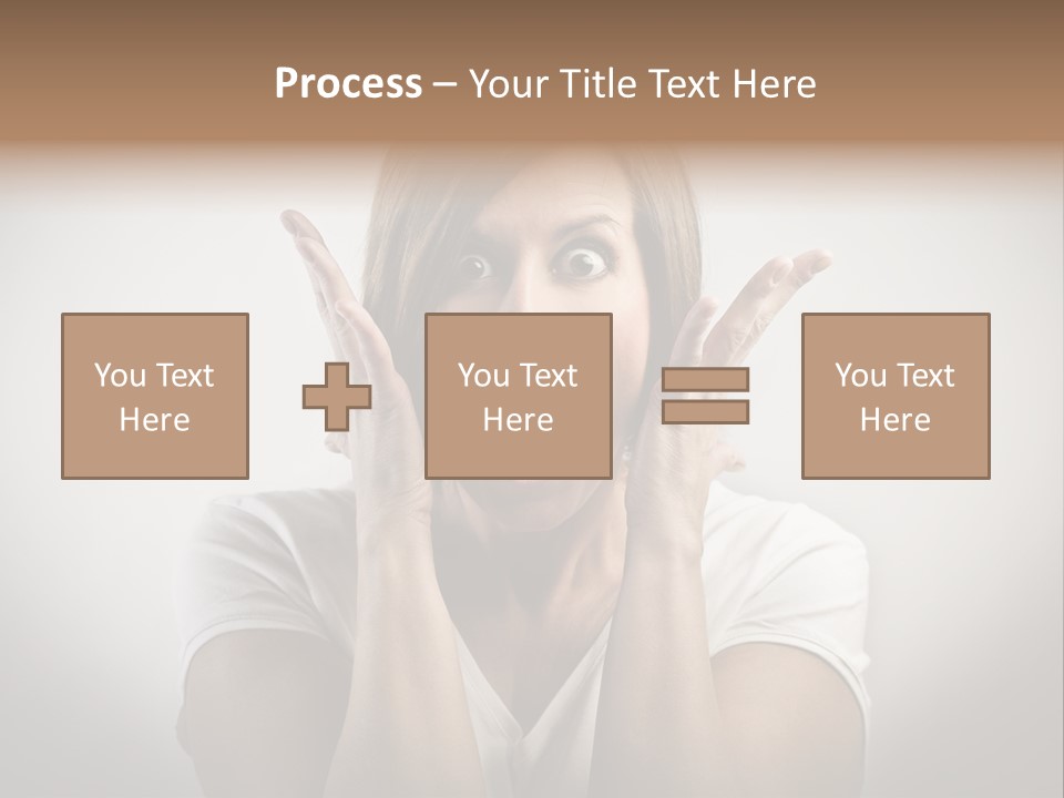 Hand Shout Amazement PowerPoint Template