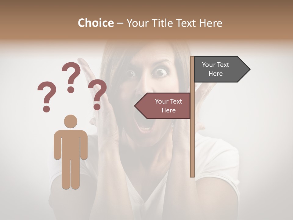 Hand Shout Amazement PowerPoint Template