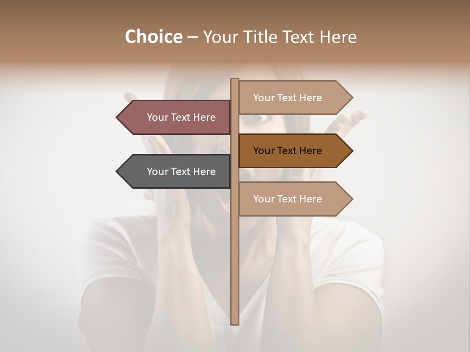 Hand Shout Amazement PowerPoint Template