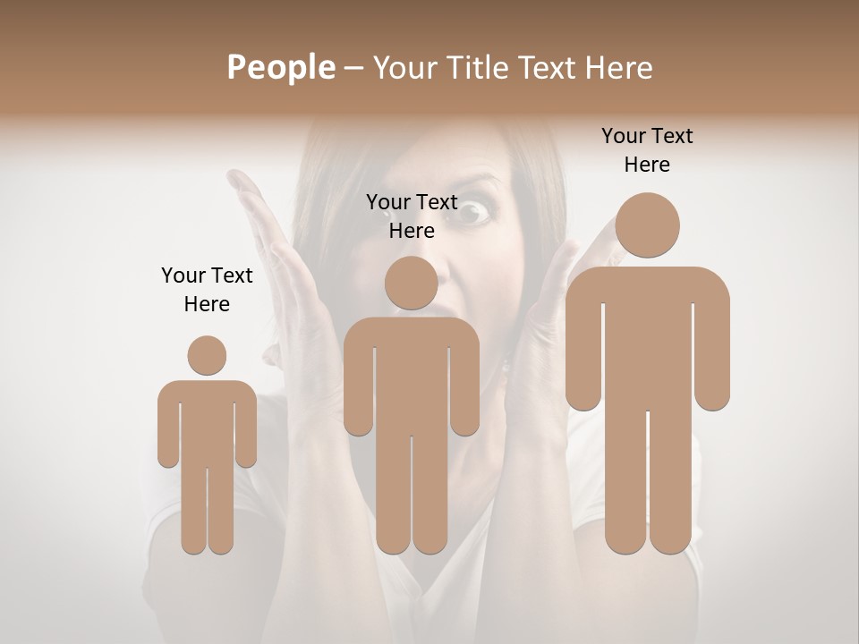 Hand Shout Amazement PowerPoint Template