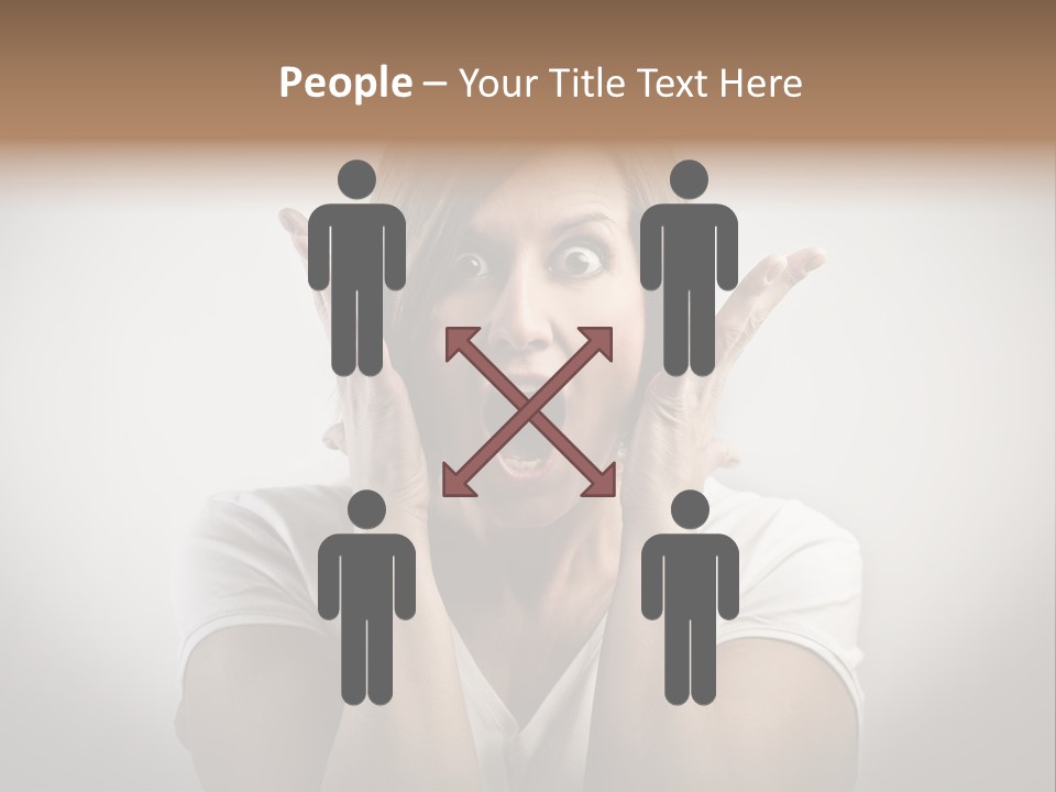 Hand Shout Amazement PowerPoint Template