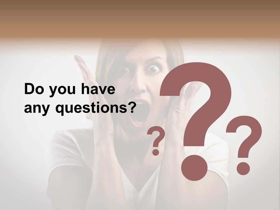 Hand Shout Amazement PowerPoint Template