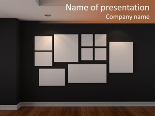 Blue Blank White PowerPoint Template