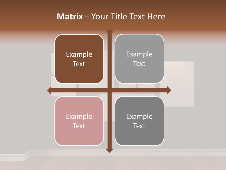 Blue Blank White PowerPoint Template