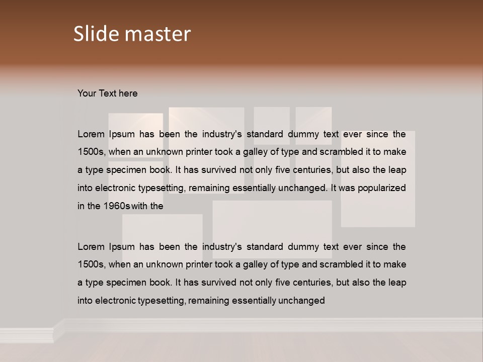 Blue Blank White PowerPoint Template