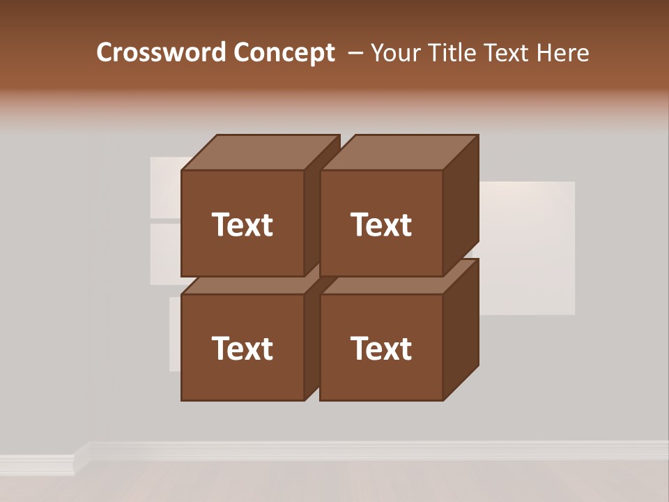 Blue Blank White PowerPoint Template