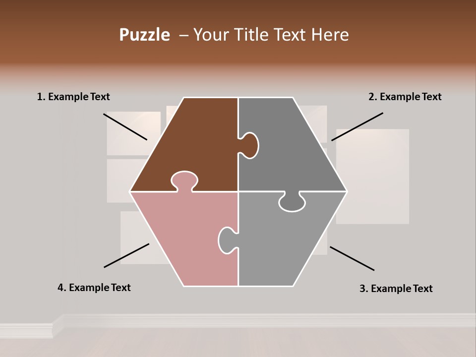 Blue Blank White PowerPoint Template