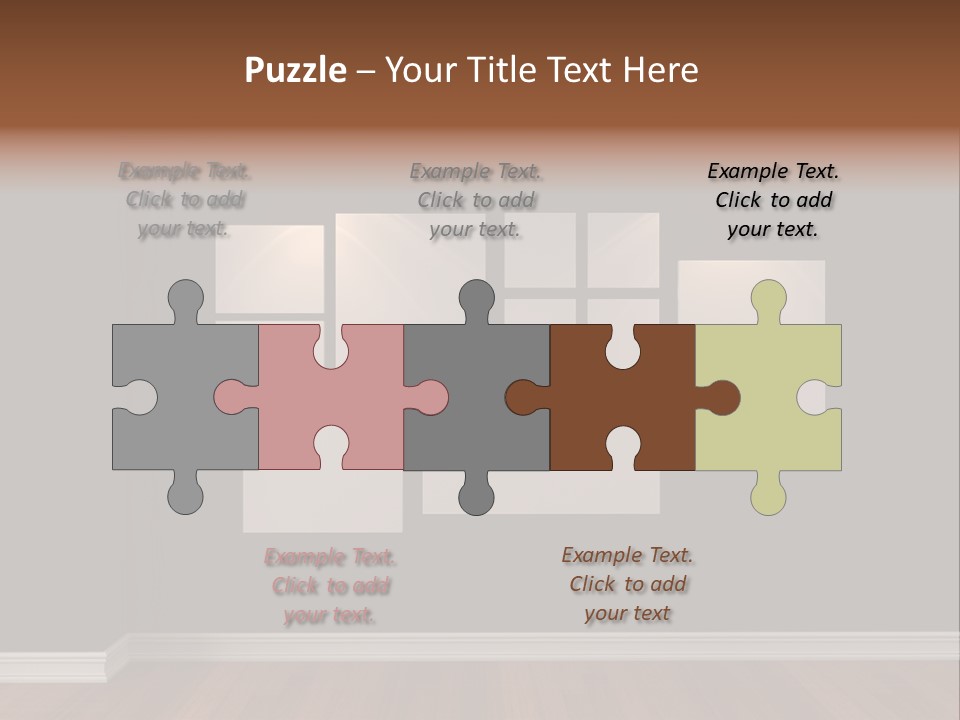 Blue Blank White PowerPoint Template