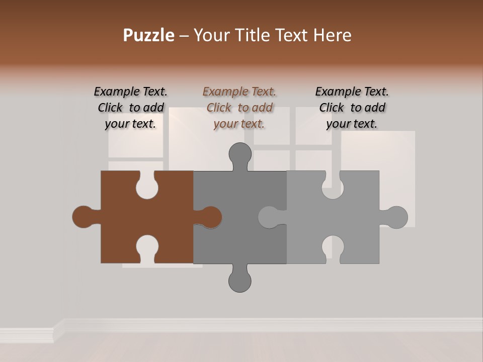 Blue Blank White PowerPoint Template