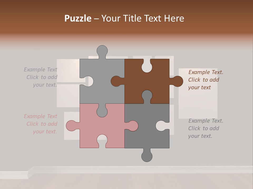 Blue Blank White PowerPoint Template