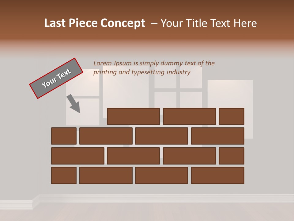 Blue Blank White PowerPoint Template