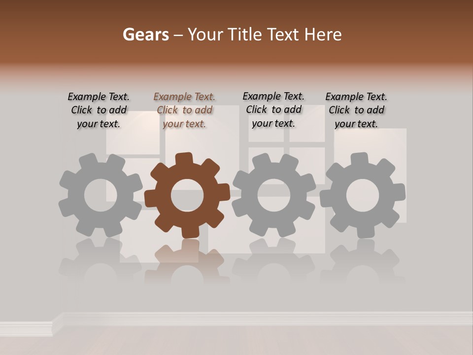 Blue Blank White PowerPoint Template