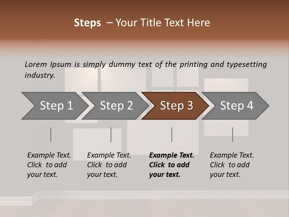 Blue Blank White PowerPoint Template