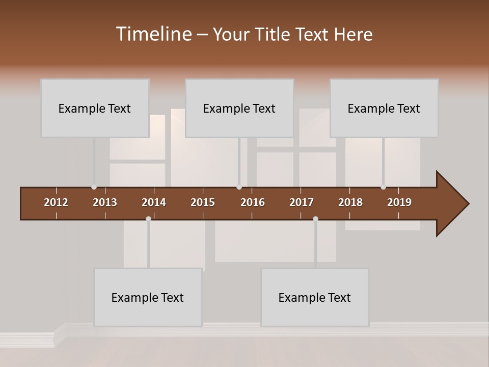 Blue Blank White PowerPoint Template