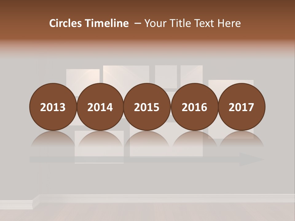 Blue Blank White PowerPoint Template