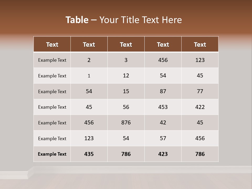 Blue Blank White PowerPoint Template