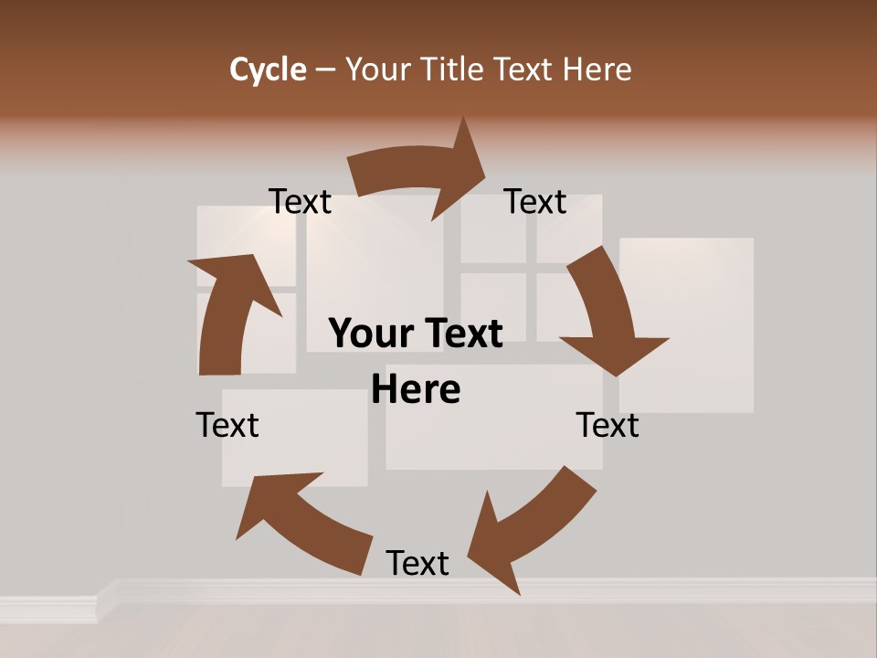Blue Blank White PowerPoint Template