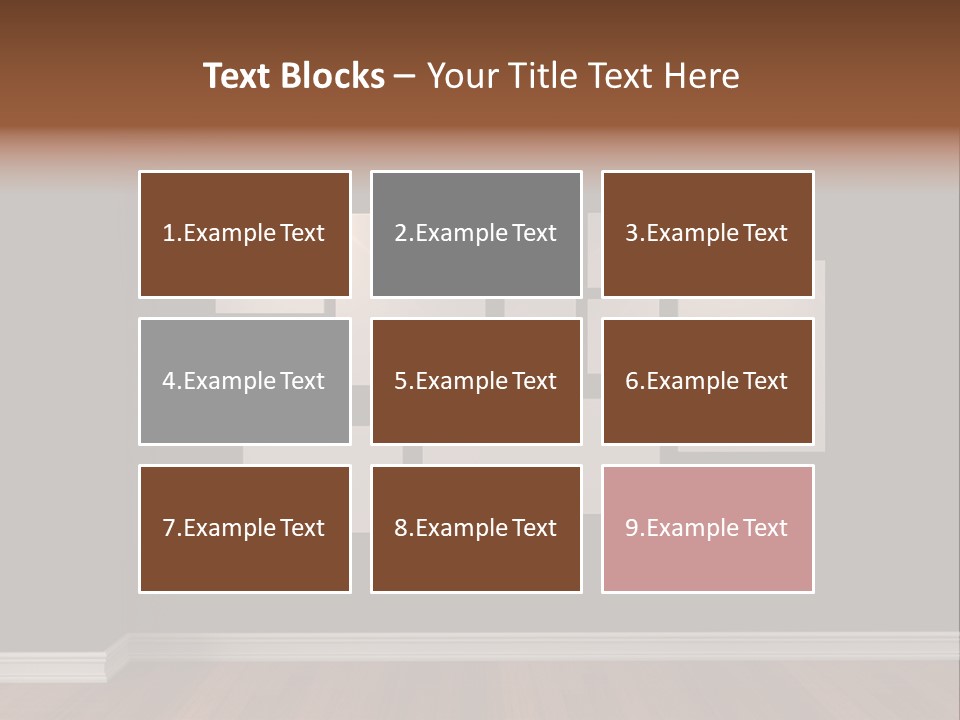 Blue Blank White PowerPoint Template