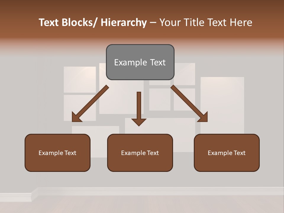 Blue Blank White PowerPoint Template