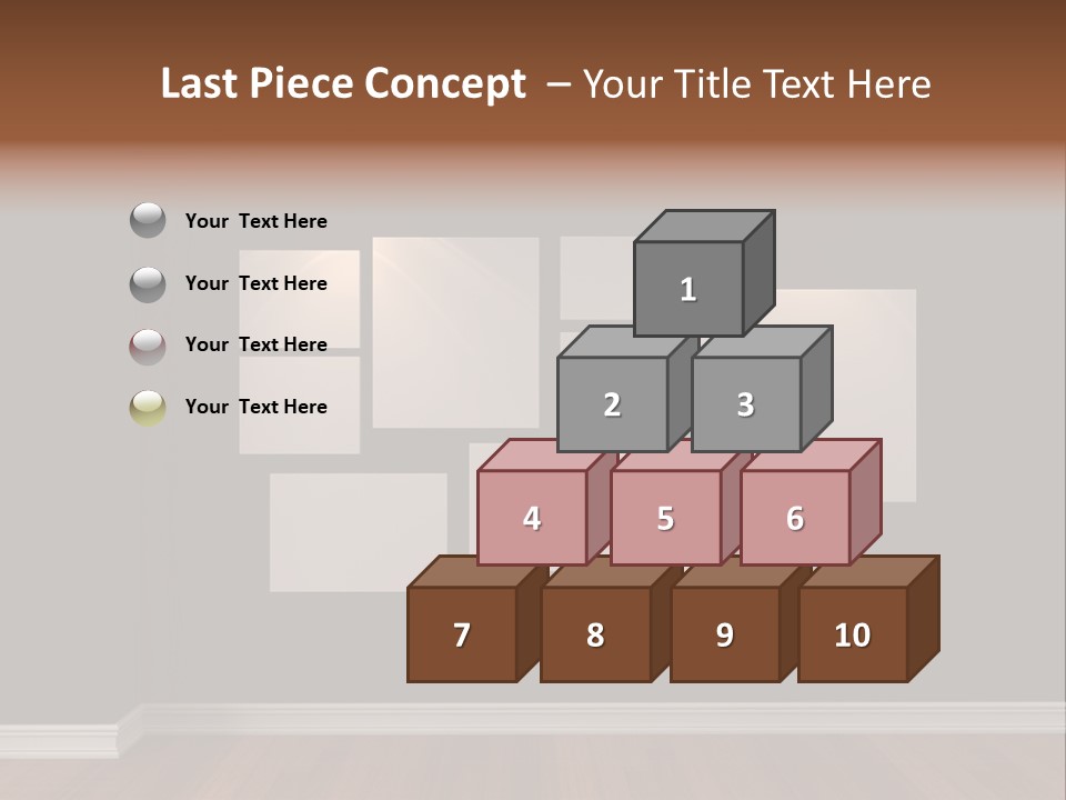 Blue Blank White PowerPoint Template