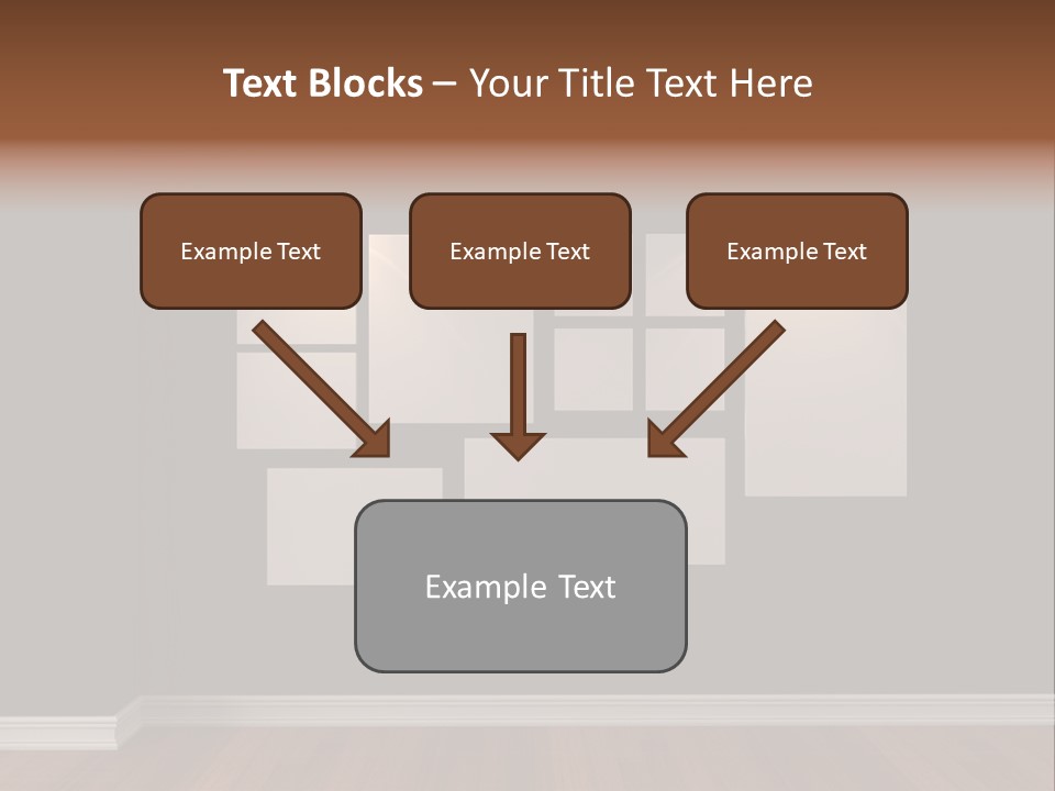 Blue Blank White PowerPoint Template