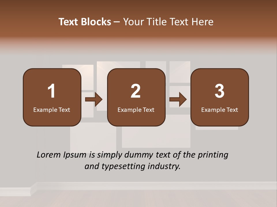Blue Blank White PowerPoint Template