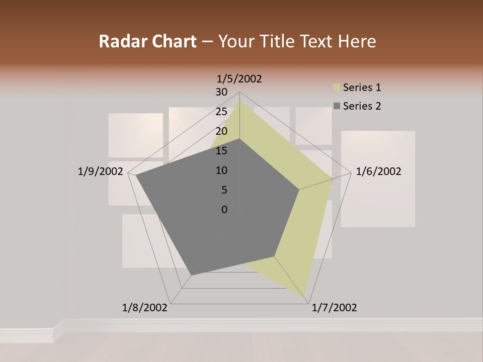 Blue Blank White PowerPoint Template