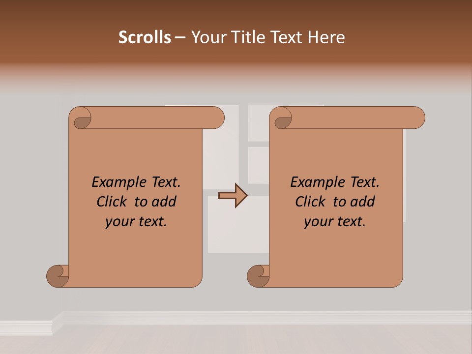 Blue Blank White PowerPoint Template