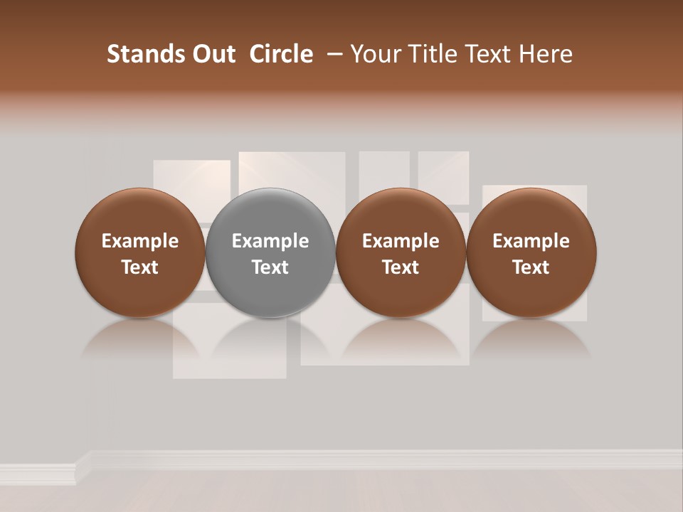 Blue Blank White PowerPoint Template