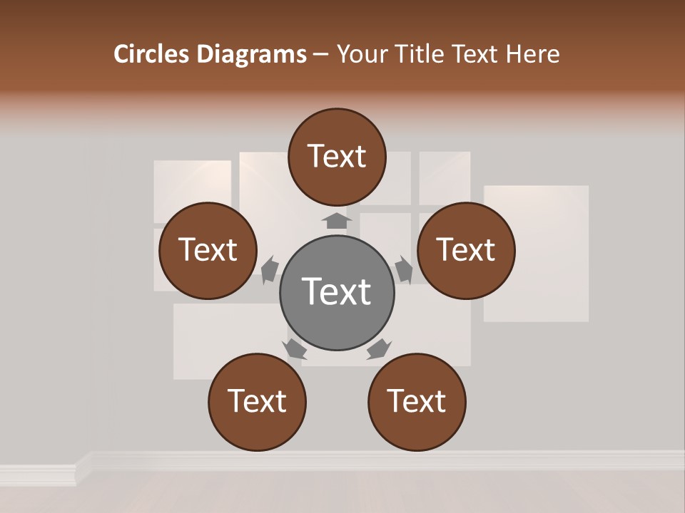 Blue Blank White PowerPoint Template