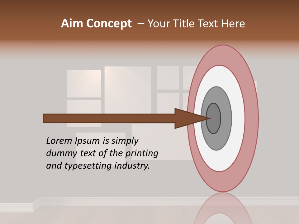 Blue Blank White PowerPoint Template