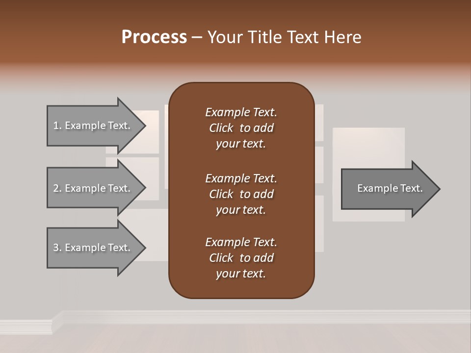 Blue Blank White PowerPoint Template