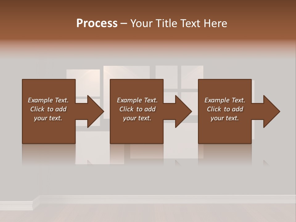 Blue Blank White PowerPoint Template