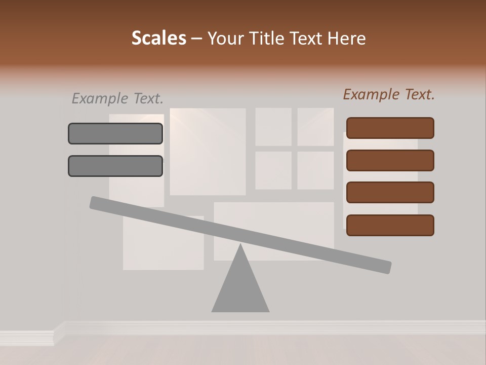 Blue Blank White PowerPoint Template