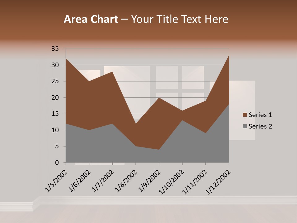 Blue Blank White PowerPoint Template