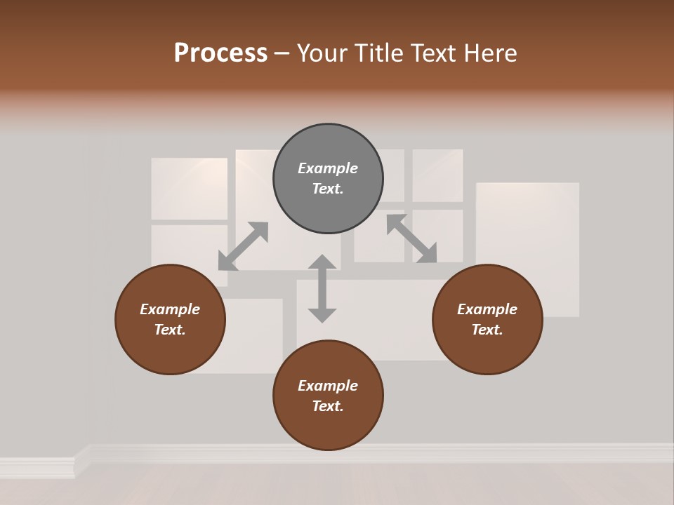 Blue Blank White PowerPoint Template