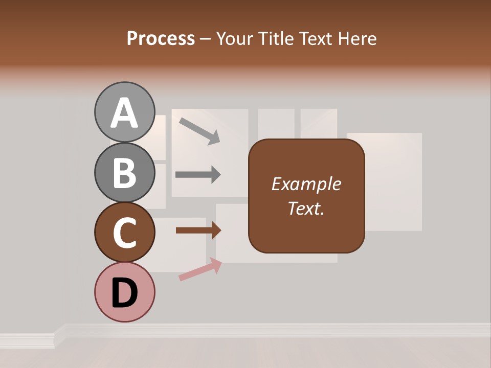 Blue Blank White PowerPoint Template