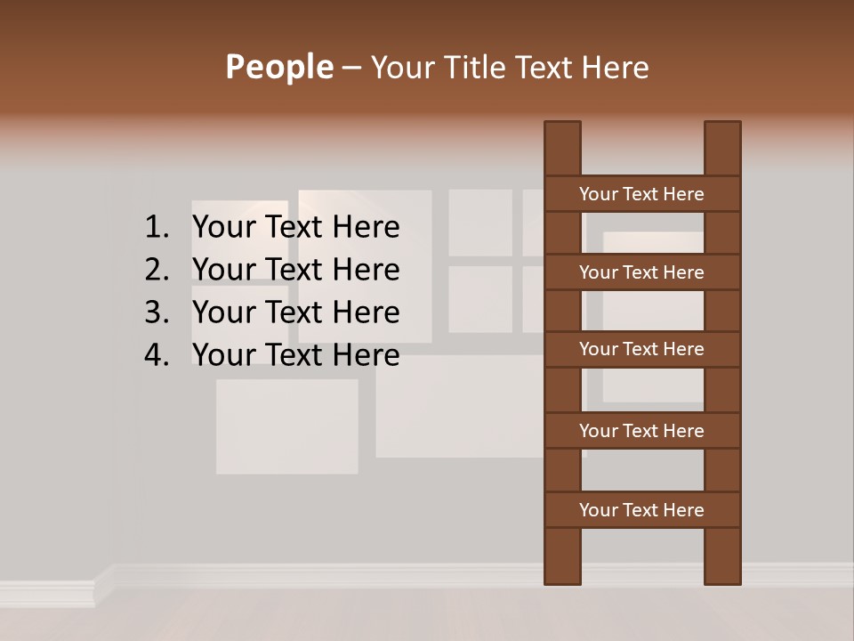 Blue Blank White PowerPoint Template