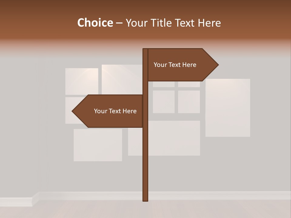 Blue Blank White PowerPoint Template