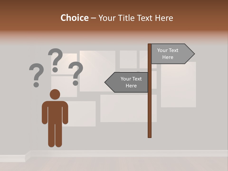 Blue Blank White PowerPoint Template
